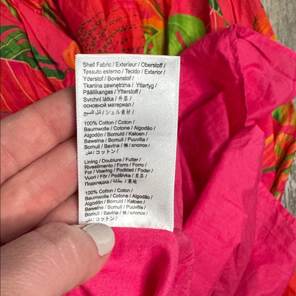 NEW FARM Rio Orange Ombre Forest Maxi Dress Medium Resortwear Strappy Back Vacay - Picture 8 of 9